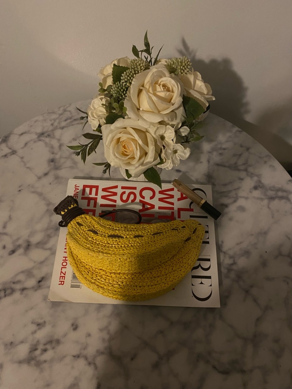 Simon Miller Yellow Woven Zip Pouch